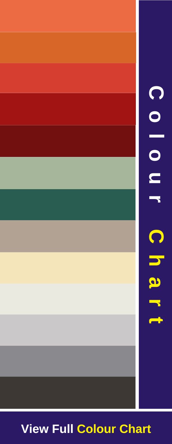 Roof paints colour chart